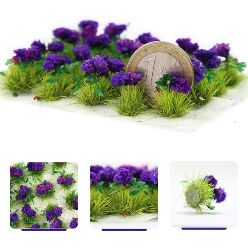 1 Packung Blumen Gras Modell für Modell Eisenbahn Mini Garten Dekor - Bild 11 von 13