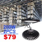 High Quality Industrial Warehouse High Bay Led Shop Lights 200W 20000Lm 6500K CW