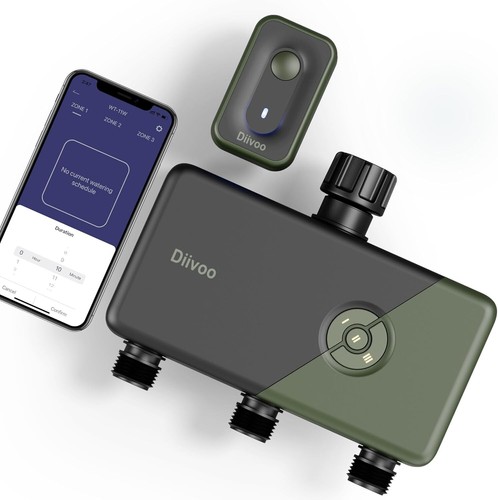 Intelligent 3-Zone Irrigation Timer with Remote Control for Gardens & Lawns - Picture 3 of 11