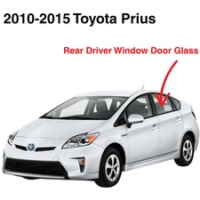 Fits 2010-2015 Toyota Prius 4 Door Hatchback Driver Left Rear Door Window Glass