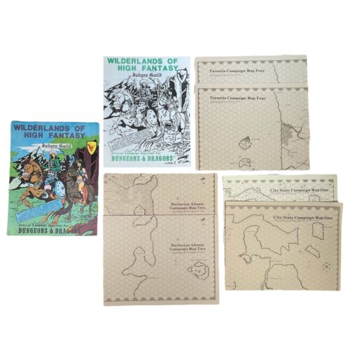 Wilderlands of High Fantasy Dungeons & Dragons Kampagneneinstellung 3. Druck (1980)