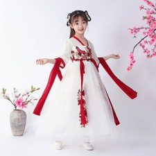 Tang Suit Dress Gauze Costume Girls Children's Chinese Ancient Style Hanfu Dress