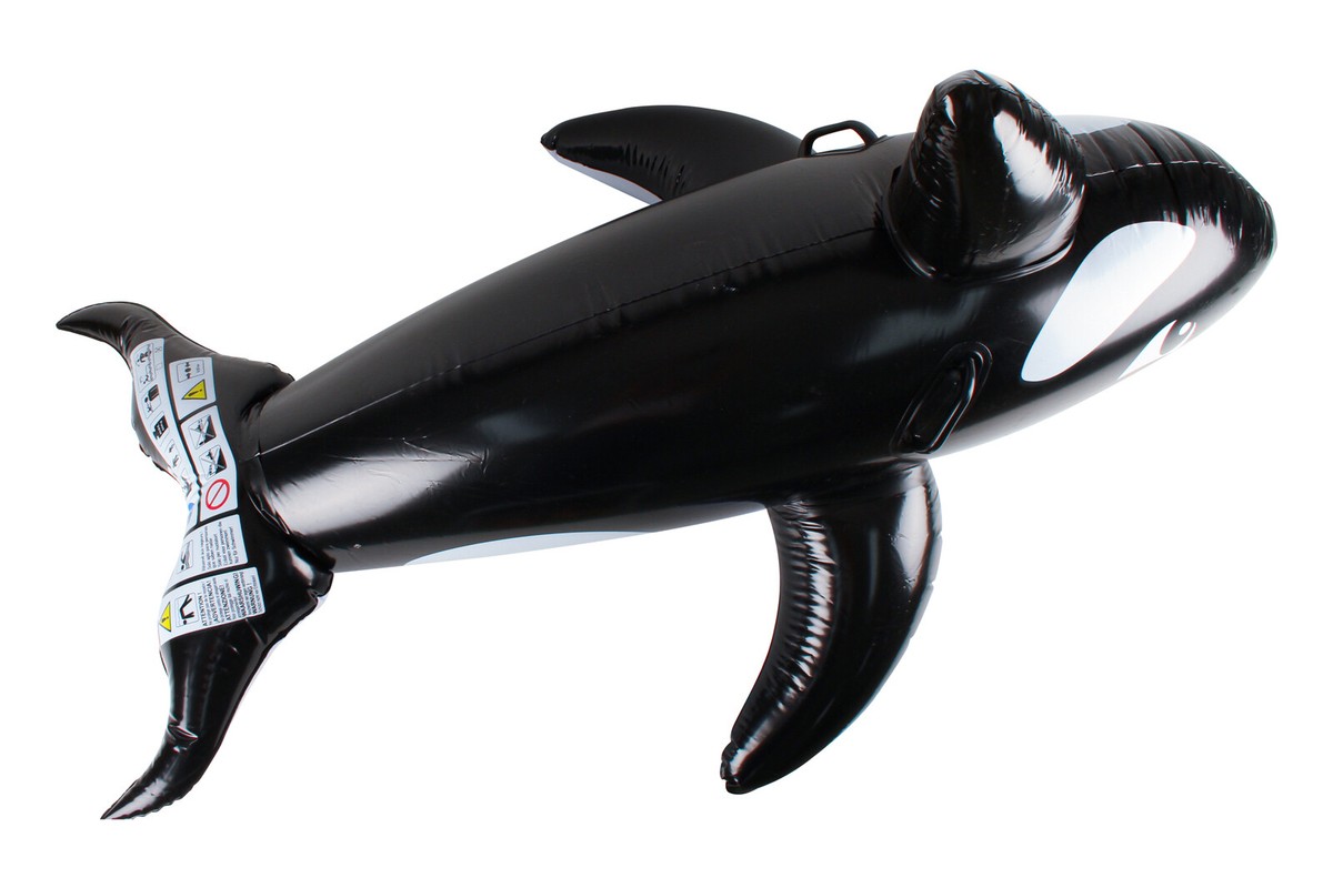 Airtime 150x35cm Inflatable Whale w/ Handles Pool/Beach Kids