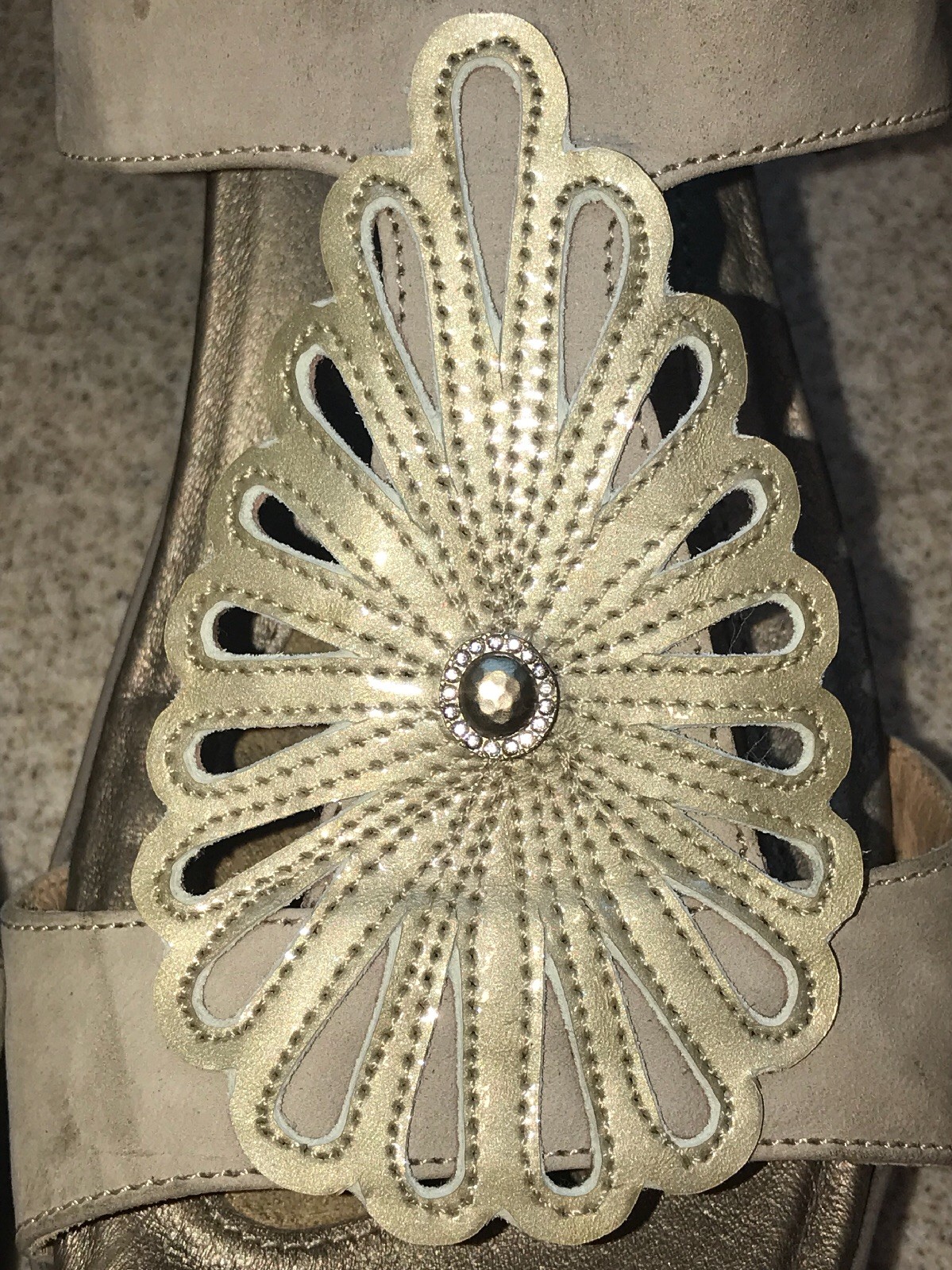 Noat Fancy Wedge Heel Slip on Sandal in Pearl Neutral colord size 42 US 10 5179fa Noat Fancy Wedge Heel Slip on Sandal in Pearl Neutral colord size 42 US 10 5179fa