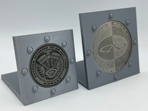 3D Printed Oakley Style X-Metal Coin Display Stand. Choose Style, Size & Color - Picture 4 of 42