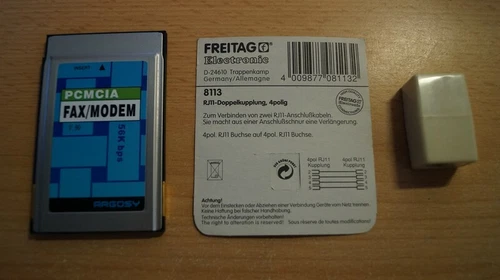  ARGOSY PCMCIA Fax/Modem Steckkarte