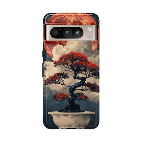 Bonsai Tree Blood Moon - Phone Ink Cover Case for iPhone, Galaxy, Pixel - 第 150/281 張圖片