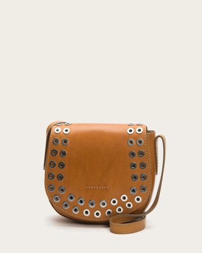Frye DB413 Cassidy Small Grommet Saddle Crossbody Bag (Tan ) - Picture 1 of 3