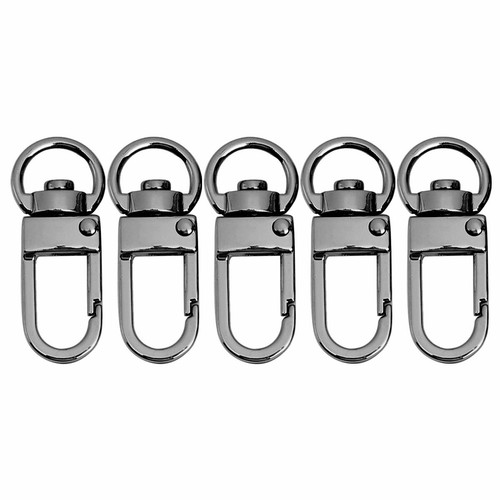 5/10Pcs Metal Swivel Lobster Claw Clasp Snap Trigger Hook Buckle for Key Rings - Picture 23 of 130