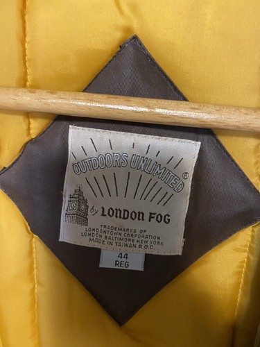 Men’s London Fog Outdoors Unlimited Jacket Coat Size 44 Reg Brown VTG - Picture 2 of 9