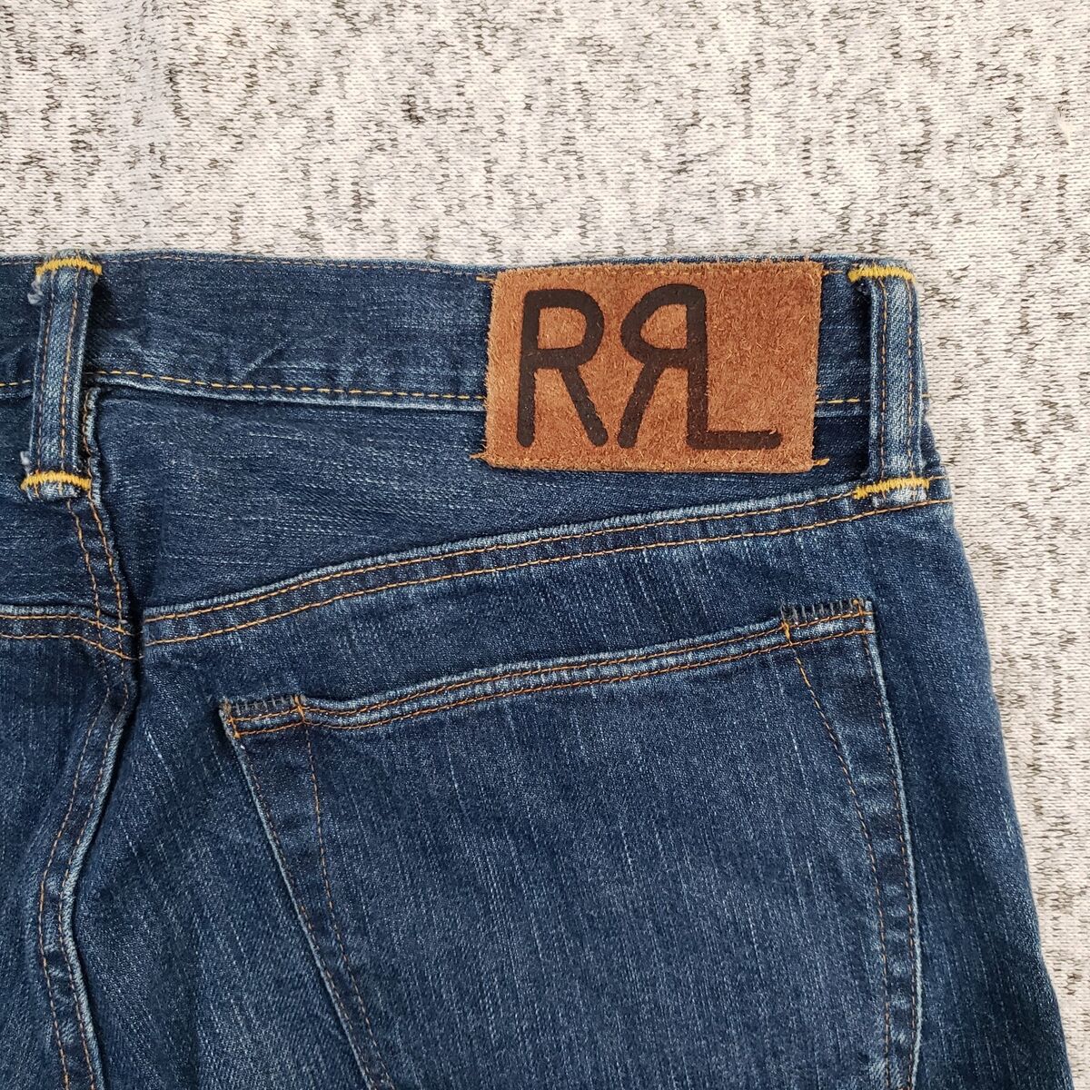 RRL Slim Fit 34x32 Double RL Jeans Japan Woven Selvedge RRL Slim Fit 34x32 Double RL Jeans Japan Woven Selvedge
