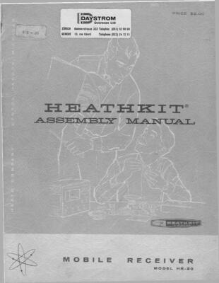Assembly manual for Heathkit HR-20