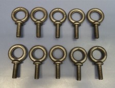 Lot of 10 Lifting Eye Bolts 1/2" x 1-1/2" EYE 1-1/8" ID 2" OD