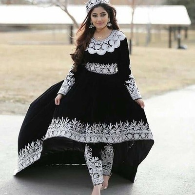 Afghan Traditional Afghan Kochi or Kuchi tribal dress Black n-color, | eBay