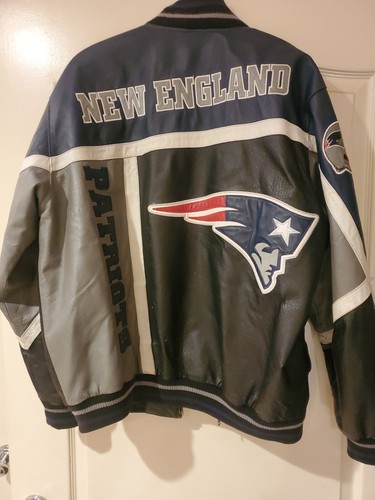 New England Patriots NFL XL Leather Jacket  Patches Men's Size XL RARE - Picture 4 of 4