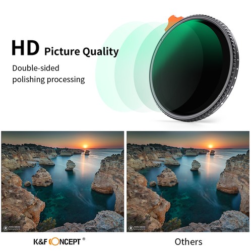 K&F Concept Variable ND2-400 Lens Filter Nano-X Adjustable with Putter 49-95mm - Picture 112 of 117