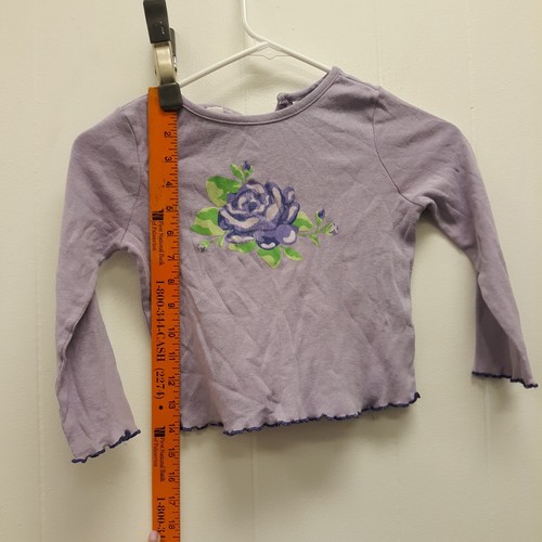 On expressions Purple sweater long Sleeve size 5T round neck rose free shipping  - Picture 9 of 11