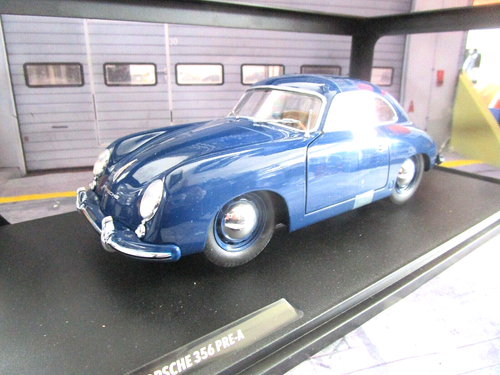 PORSCHE 356 A Pre A MKI Coupe 1953 petrol blau blue S18032808 Solido Metall 1:18