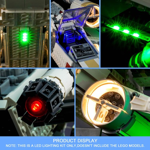 Kit de luz LED BrickBling para LEGO UCS X-Wing Starfighter 75355 (control remoto) - Imagen 3 de 10