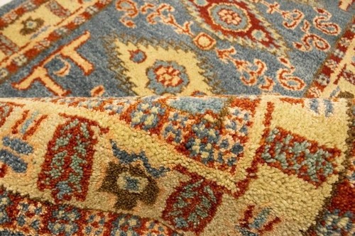 GEOMETRIC TRIBAL DESIGN 3X10 KAZAK ORIENTAL RUNNER RUG HANDMADE HALLWAY CARPET - Picture 11 of 12