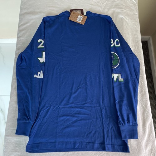 Mitchell & Ness Mens Dallas Mavericks NBA Vintage Logo Long Sleeve Tee - Picture 10 of 11