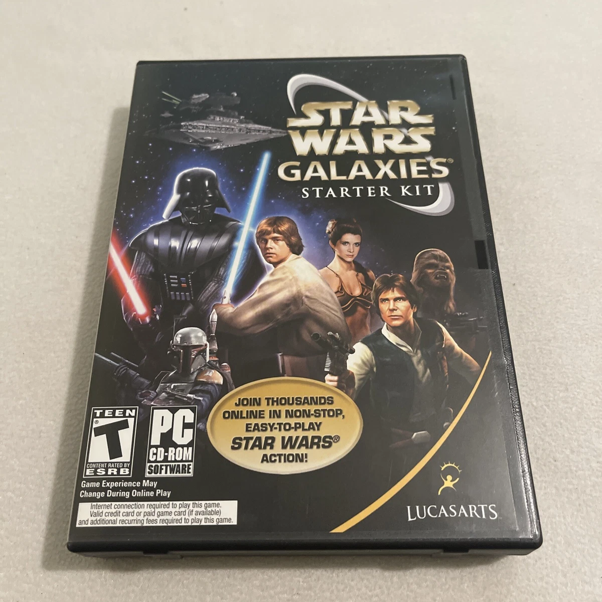 STARWARS GALAXIES STARTER KIT  古いPCゲーム Star Wars Galaxies: Starter Kit - PC Game With All 6 Discs