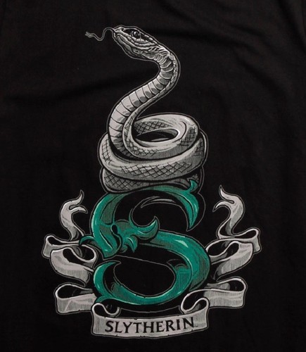 HARRY POTTER: SLYTHERIN LOGO T-SHIRT - Size LARGE - New with Tags! - Picture 2 of 2