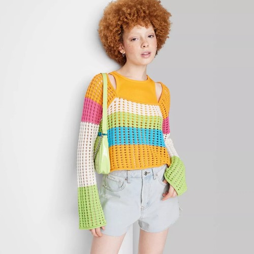 Women's High-Rise Cutoff Jean Shorts - Wild Fable Size 6 - Picture 1 of 3