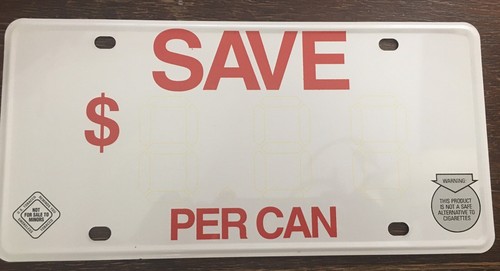 Copenhagen snuff smokeless tobacco promotional sale license plate - Picture 2 of 4