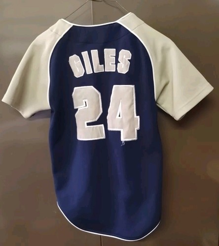 San Diego Padres Brian Giles Jersey Youth Size Med TrueFan MLB Sewn On Letters - Picture 4 of 10