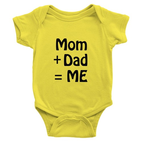 Body acanalado bebé bebé ropa recién nacido regalo novedad mamá y papá + yo 0-24 m - Imagen 11 de 24