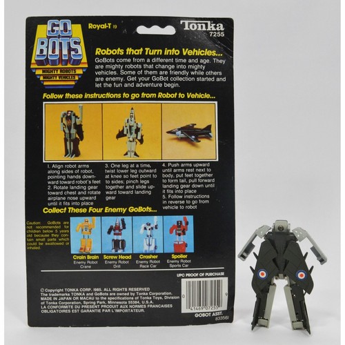 AVIÓN JET BRITÁNICO Vintage TONKA GOBOTS ""ROYAL-T"" #19 Robot Amigable con Detrás de la Tarjeta - Imagen 3 de 8