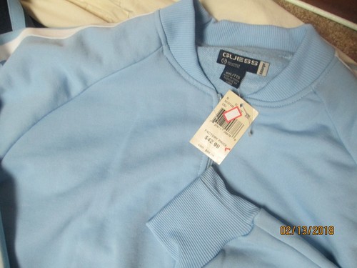 2-GUESS ATHELETIC OUTFITS IN SIZE XXL JACKETS AND XL PANTS/ CAROLINA BLUE -NAVY - Picture 9 of 12