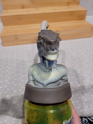 1998 Vintage Godzilla Figure Topper Sport Straw Water Bottle Pin Toy VHS Lot - Picture 10 of 22