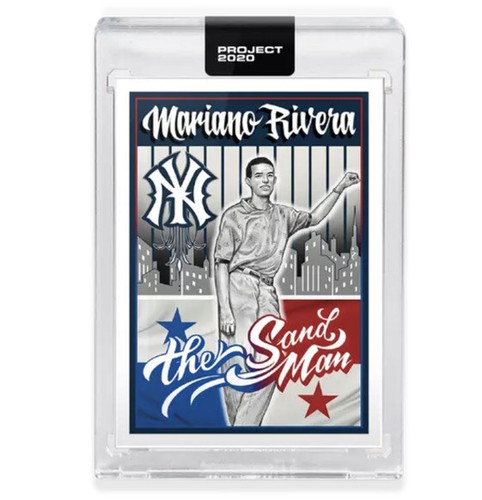 Topps PROJECT 2020 Card 131- 1992 Mariano Rivera by Mister Cartoon -IN HAND - Picture 1 of 4