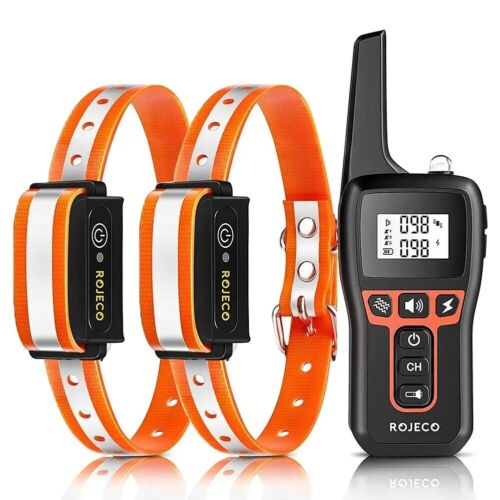 Elektrisches Hundetraining Halsband Wiederaufladbar Fernbedienung Bellen & Schock Kontrolle - Bild 8 von 13