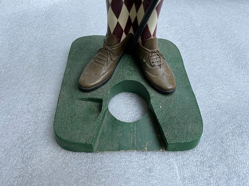 Large Golfer Man Driver Putter Holder 33" Tall Golf - Picture 4 of 10