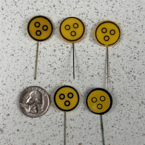 Lot of 5 Visually Impaired Blind Dutch VTG Stick Pin Badge Pins #49520 - Picture 2 of 4