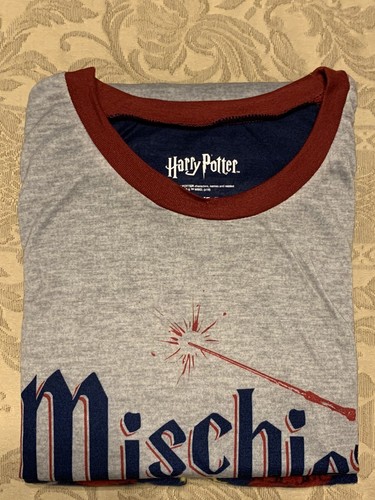 Juego de pijama administrado Harry Potter Mischief PJ parte superior inferior/para mujer talla mediana - Imagen 8 de 10