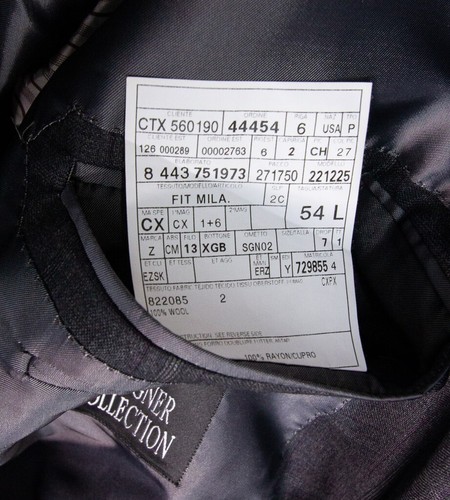 Ermenegildo Zegna Gray 2 Button Plaid Sport Suit Coat Blazer 54L Men's - Picture 11 of 15
