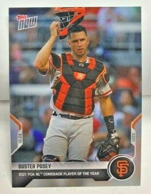 Buster Posey 2021 Topps Now MLB 10/28 NL Comeback Player of Year #PCA-4 SP /863