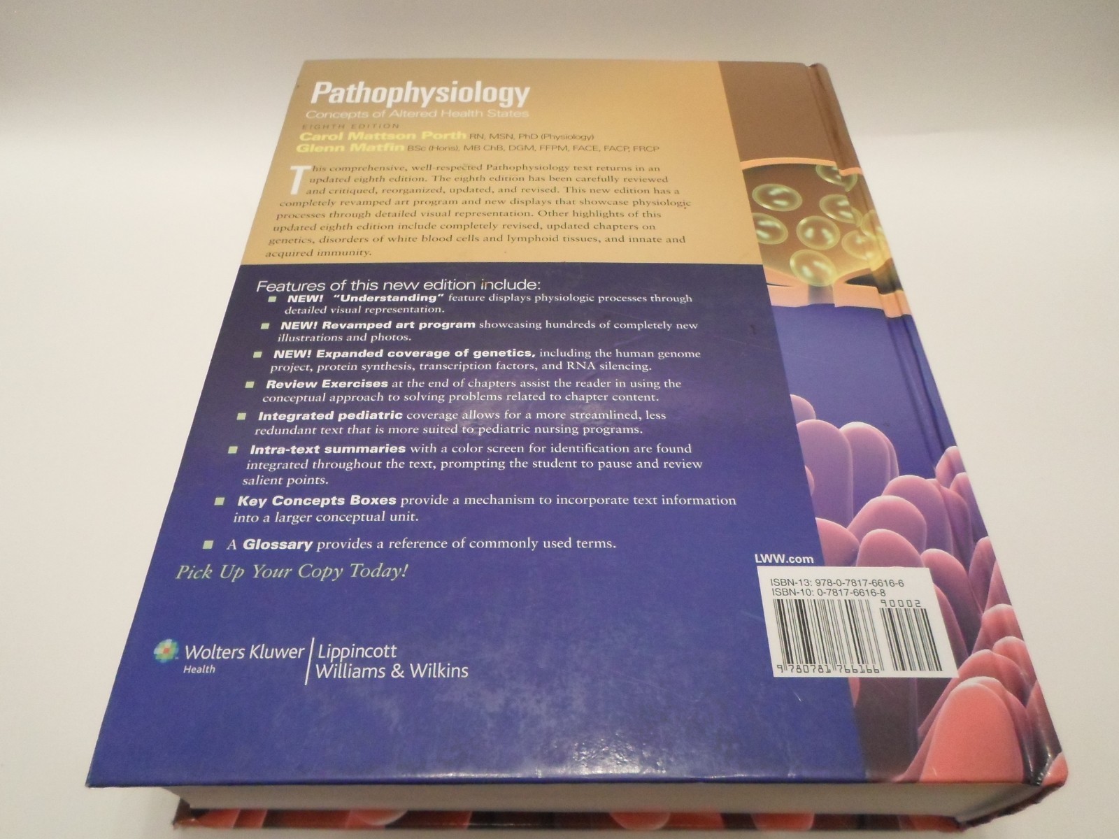 Pathophysiology : Concepts of Altered Health States by Carol Mattson Porth and Glenn Matfin (2008, Hardcover, Revised) | eBay