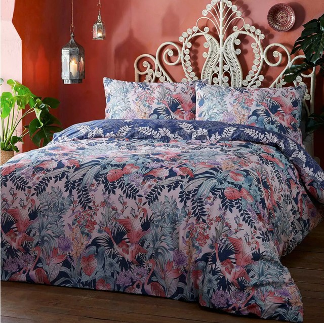 Mw By Matthew Williamson Turquoise Magnolia Peacock Bedding Set