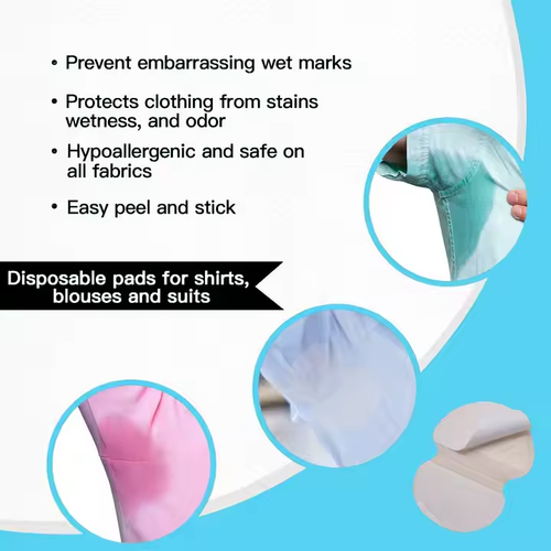 Underarm Sweat Pads 30Pcs Disposable & Invisible Armpit Guards | Antiperspriant - Picture 10 of 12