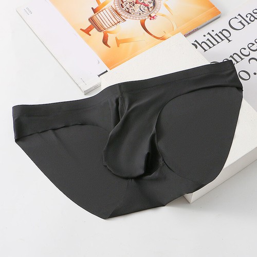 Men Underwear Boxer Briefs Ice Silk Shorts Panties Bulge Pouch Underpant Knicke} - Picture 18 of 32