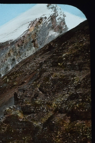 MONT BLANC MOUNTAIN C1890 TEÑIDA A MANO LINTERNA MÁGICA TOBOGÁN FOTOGRAFÍA - Imagen 4 de 4