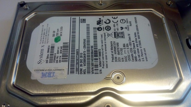 IBM System X WD 500GB Western Digital WD5003ABYX-23WERA0 DCM:HHRNNTJCH 3.5 Sata3 IBM System X WD 500GB Western Digital WD5003ABYX-23WERA0 DCM:HHRNNTJCH 3.5 Sata3