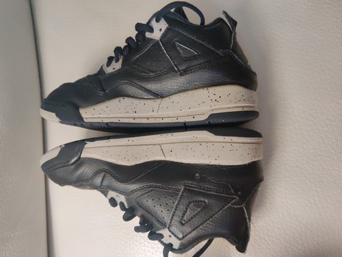 Nike Air Jordan 4 Size 1Y Shoes Retro LS BP Oreo Black 707430-003 Toddler boy - Picture 5 of 8