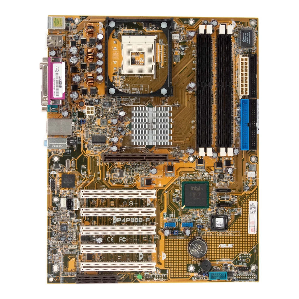 Scheda Madre ATX ASUS P4P800-F SOCKET 478 DDR AGP PCI CNR - Immagine 2 di 3