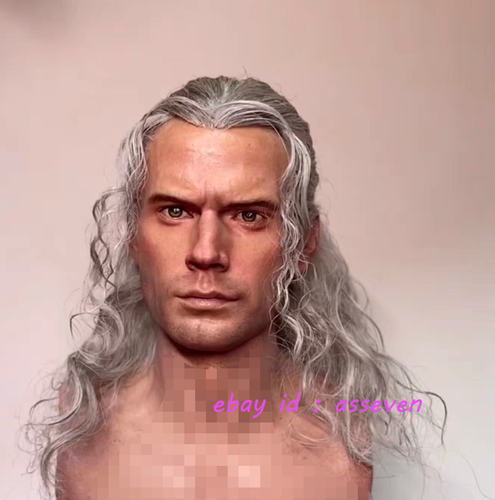 Figura de acción personalizada 1/6 Geralt of Rivia cabeza trasplante capilar en stock - Imagen 2 de 6